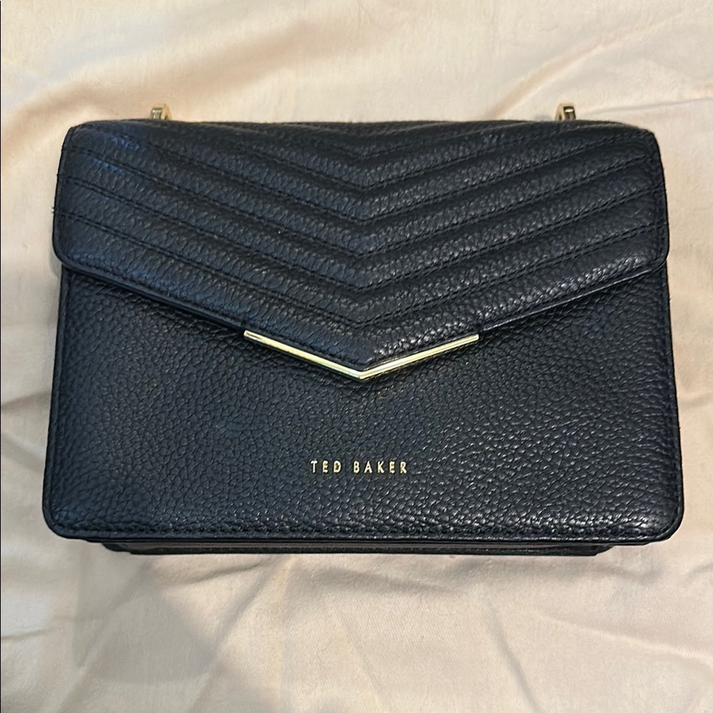Ted Baker Black Leather Crossbody Bag